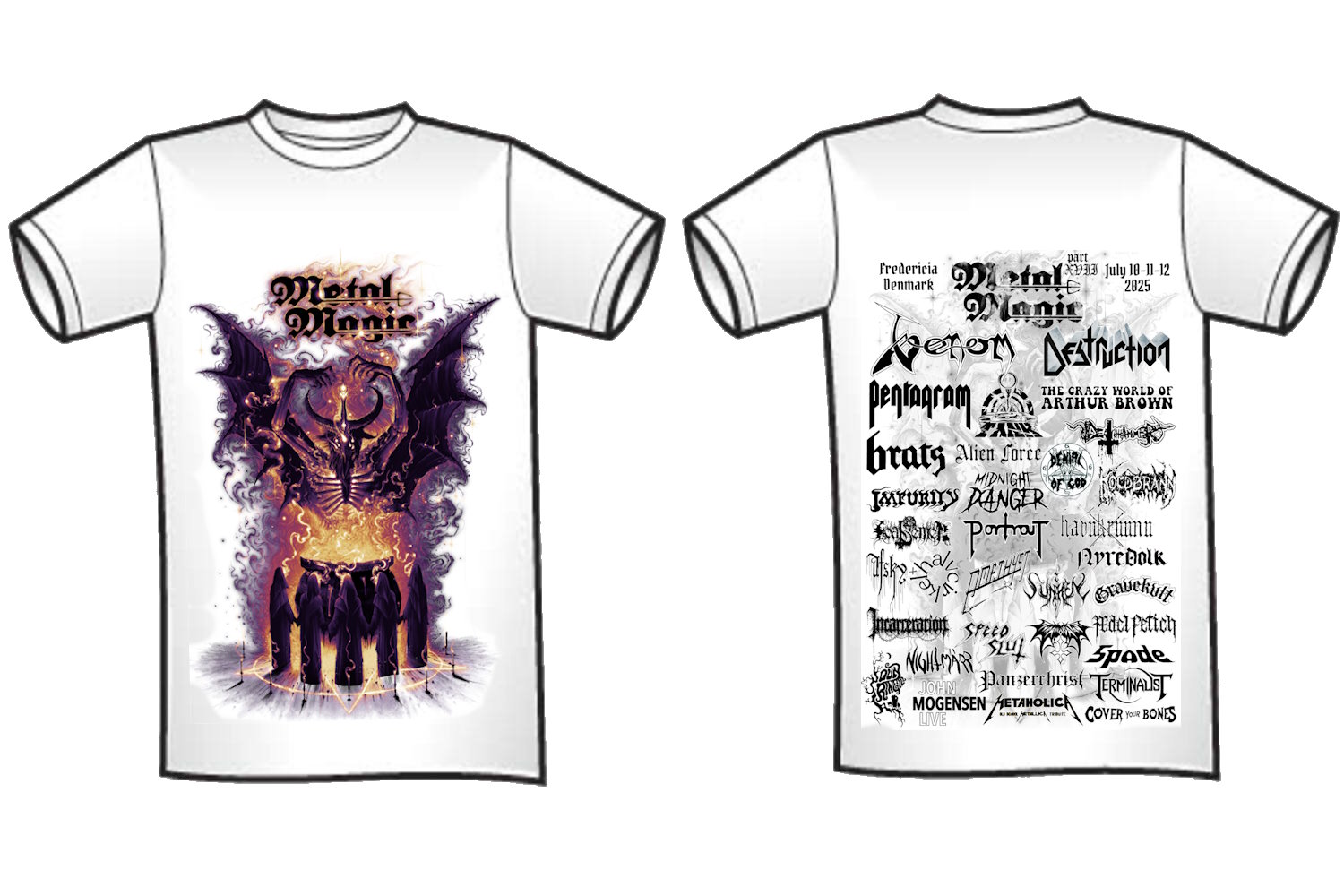 Metal Magic – part XVII | white T-shirt